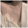 New Collarbone Chain Choker Style Fashion Temperament Opal Love Pendant Necklace Women