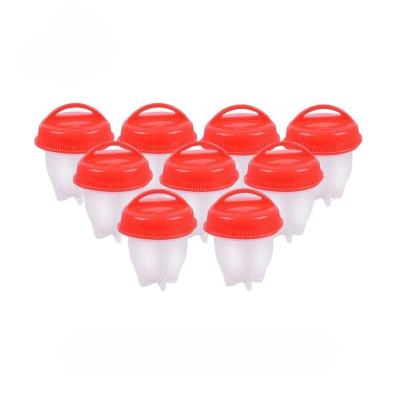 

Силиконовые пашотницы с антипригарным покрытием и многослойной конструкцией для равномерного приготовления 9pcs красный