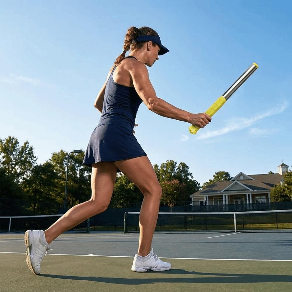 Practicing Guide Badminton Training Aid Portable Badminton Training Stick Wrist Force Trainer