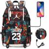 Large Capacity USB Charging Backpack for Teenage Students Boys Girls Casual Travel Basketball  Collection Bookbag