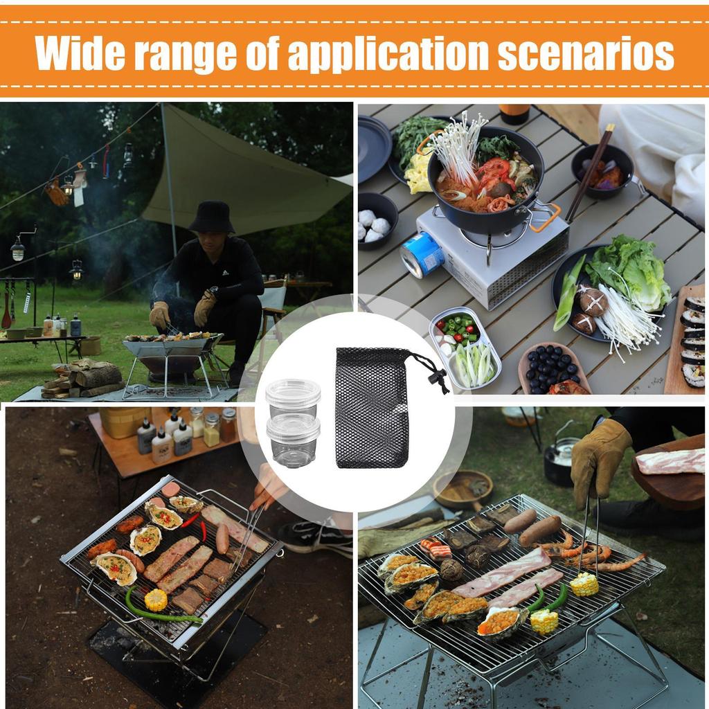 Słoik na przyprawy Campingowy Przenośny Pudełko do przechowywania przypraw na grilla z torbą do przenoszenia Zestaw pojemników na przyprawy do gotowania na zewnątrz na sól pieprz