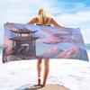 Chinese Style Series Seaside Vacation Beach Towel Swimming Bath Towel Microfiber Towel