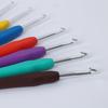 Rainbow Soft Grip Aluminum Crochet Hooks Set with Wool Needles
