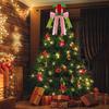 Festive Christmas Elf Hat Tree Toppers Soft Fabric Friendly Decoration For Holiday Parties Family Gatherings