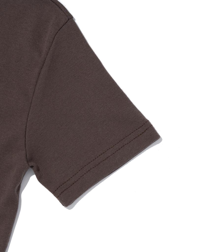 ROIDESROIS Origin Paris Crop Short Sleeve T-Shirt (Brown)