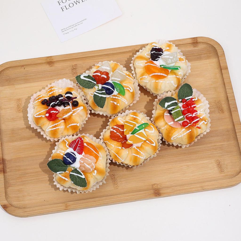 PU Simulation Fruit Cream Cake Magnet: Creative Dessert Packaging Decoration