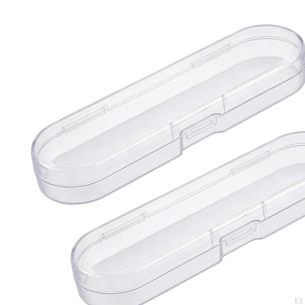 2 Pezzi Astuccio Trasparente Organizer Antipolvere Multiuso con Coperchio, Scatola Portaoggetti, Contenitore per