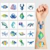 Cartoon Marine Creature Tattoo Stickers Can Waterproof Party Party Gift Funny Fun Temporary Face Stickers