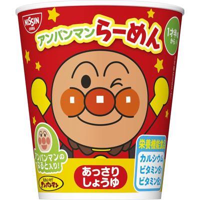 Nissin Foods Anpanman Ramen Lehká sójová omáčka s nutriční funkcí Hrnček 32 g x 15 balení [Potravinová tvrzení] Těstoviny,
