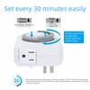 15A 1250W Mechanical Timer 24-Hour Cycle Outlet Timer Automatic Shutdown Timer  Daily On/Off Cycle