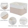 Foldable Fabric Storage Baskets, with Handles Linen Wardrobe Storage Rack Home Wardrobe Towel Toys Storage Basket