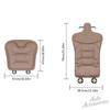 TIIU6 New Luxury Car Velour Cushion Breathable Seat Cushion Pads Cover BMW Accessories For BMW F30 E60 F20 E46 E90 F10 G60 X5 Sticker