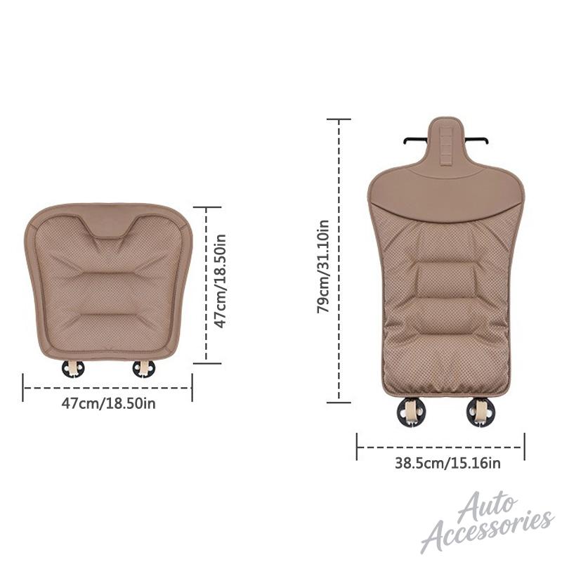 TIIU6 New Luxury Car Velour Cushion Breathable Seat Cushion Pads Cover BMW Accessories For BMW F30 E60 F20 E46 E90 F10 G60 X5 Sticker