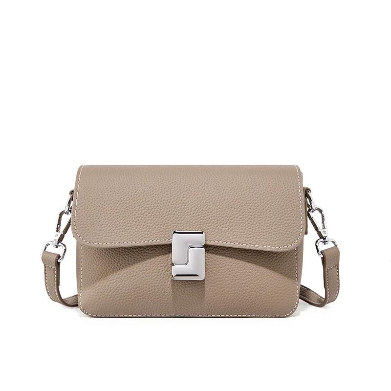 Women's Genuine Leather Shoulder Bags  Small Square Crossbody Bags  Luxury Women's Bags  Tofu