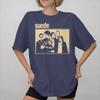 T-shirt Moda Suede band rock per Unisex Cotone Puro Maglietta Manica Corta Top