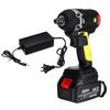 388VF 630N.m Cordless Electric Brushless Wrench Rechargeable 19800mAh Li Battery Torque Guns LED light Socket Wrench Tools