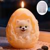 Eggs Shape Dog Embossed Silicone Molds Heat Resistant Food Grade Silicone for Epoxy Resin Making Candle Soap Chocolate