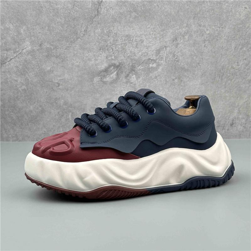 Fashion New Designer Men's Comfort Two Tone Mixed Patchwork All Match Causal Shoes Flats Male Sports Walking Sneakers Zapatos Hombre