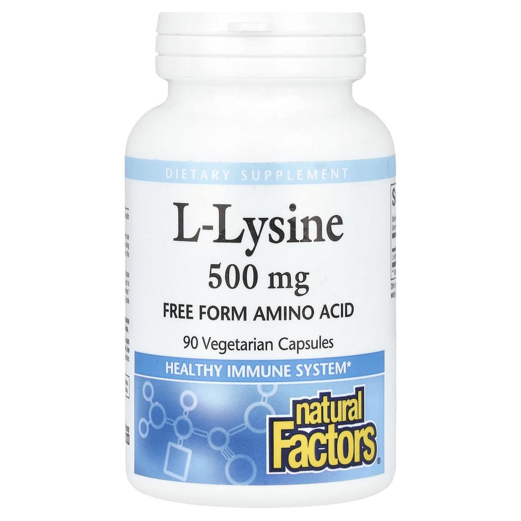 L-Lysine, 500Mg, 90 Veggie Caps