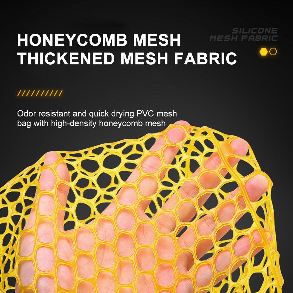 Mesh Trout Hand Net Portable Fishing Landing Mesh Anti Slip Wear Resistance Lightweight Large-capacity Fishing Tools