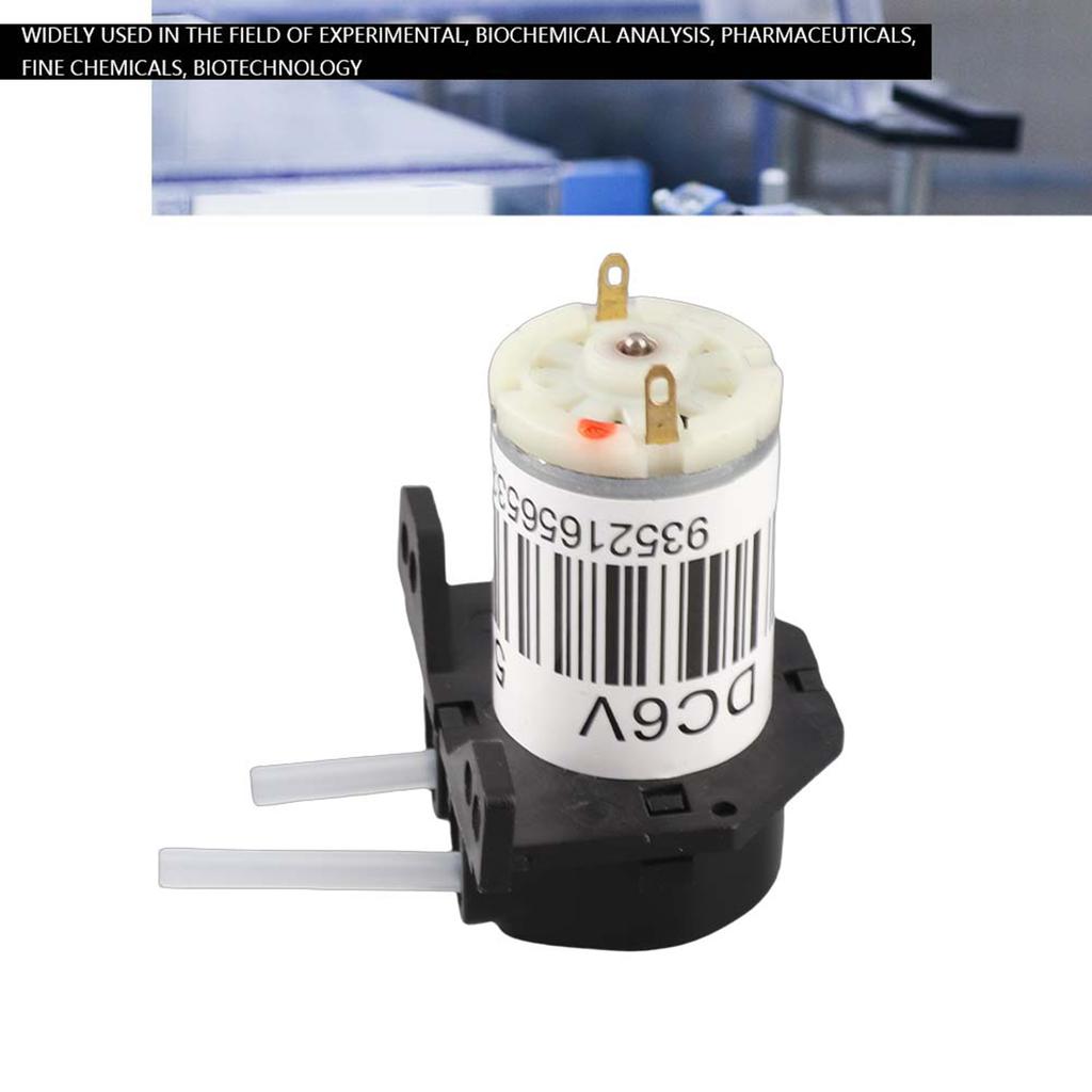 6V  ature Silent Peristaltic Pump Titration   Self Priming Pump (Right Angle Black)