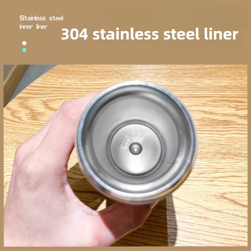 Gradient Color 304 Stainless Steel Thermal Bottle with Flip Lid Portable Outdoor Vacuum Insulated Cup Halloween Christmas Gift
