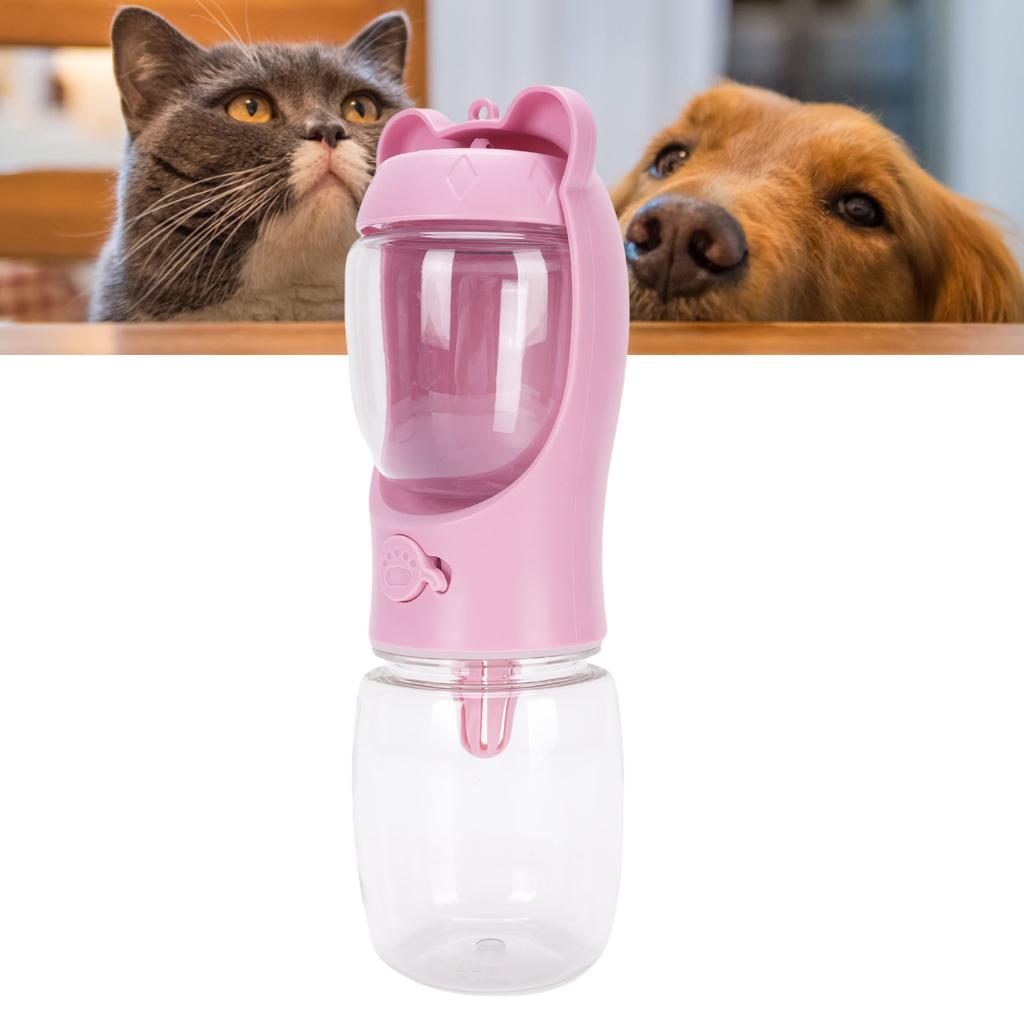 Portable Pet Feeder Dog Cat Water Bottle and Bowl Dispenser for Outdoor Walking Travel