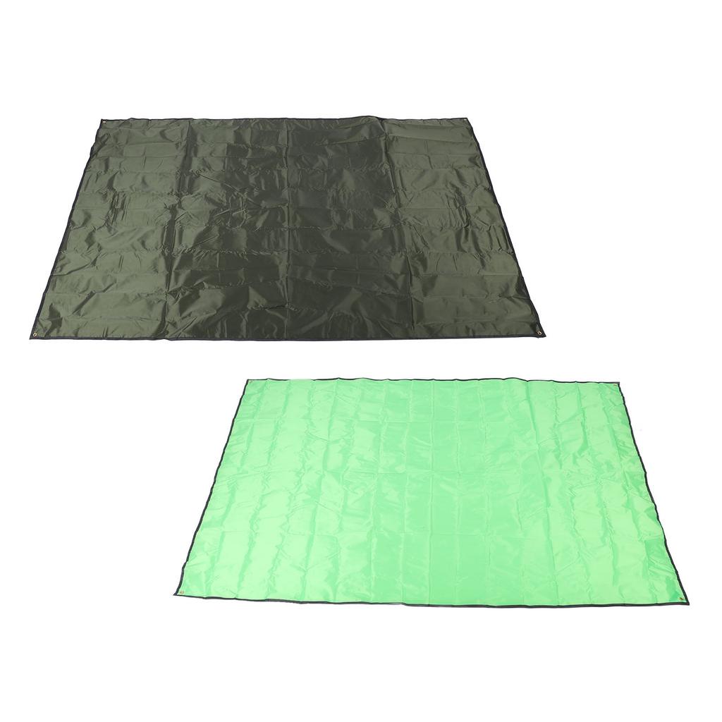 Camping Tent Tarp Water Proof Beach Mat Tent Floor Saver Oxford Cloth for Picnic with Storage Bag L