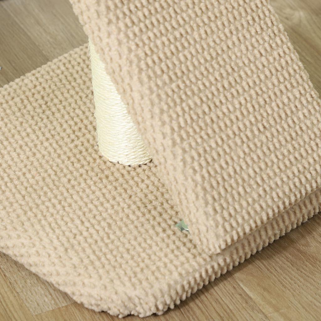 Cat Scratching Post with Scratch Board, Play Ball, Bumpy Texture/Sisal, 54 cm, Light Brown
