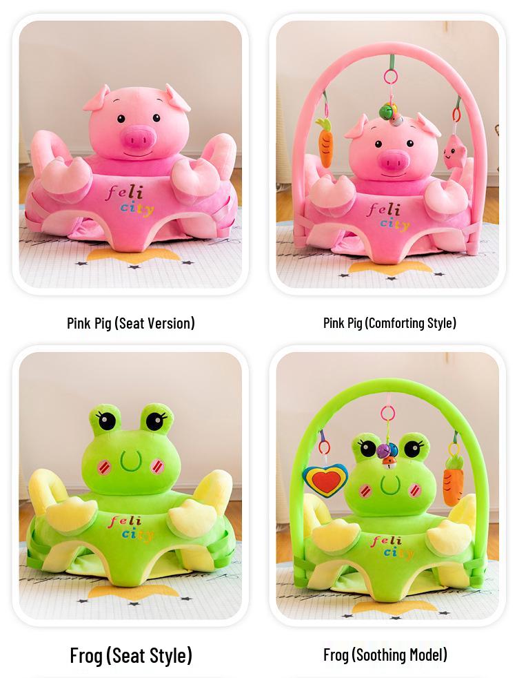 Cartoon-Kindersicherheitssitz - Lernsofa & Beruhigender Hochstuhl