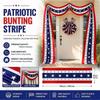 4th of July Decorations American Flag Bunting Patriotic Door Decor Outdoor Porch