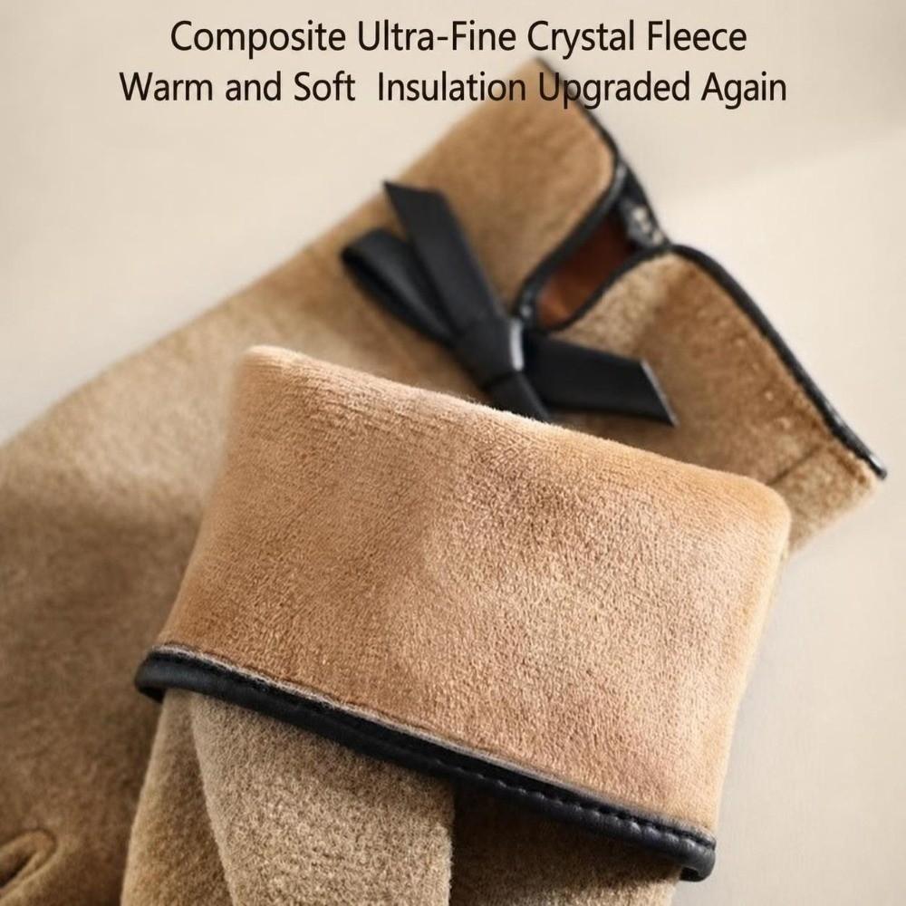 Thickened Plush Winter Driving Gloves Windproof Material Women Fleece Gloves for Women