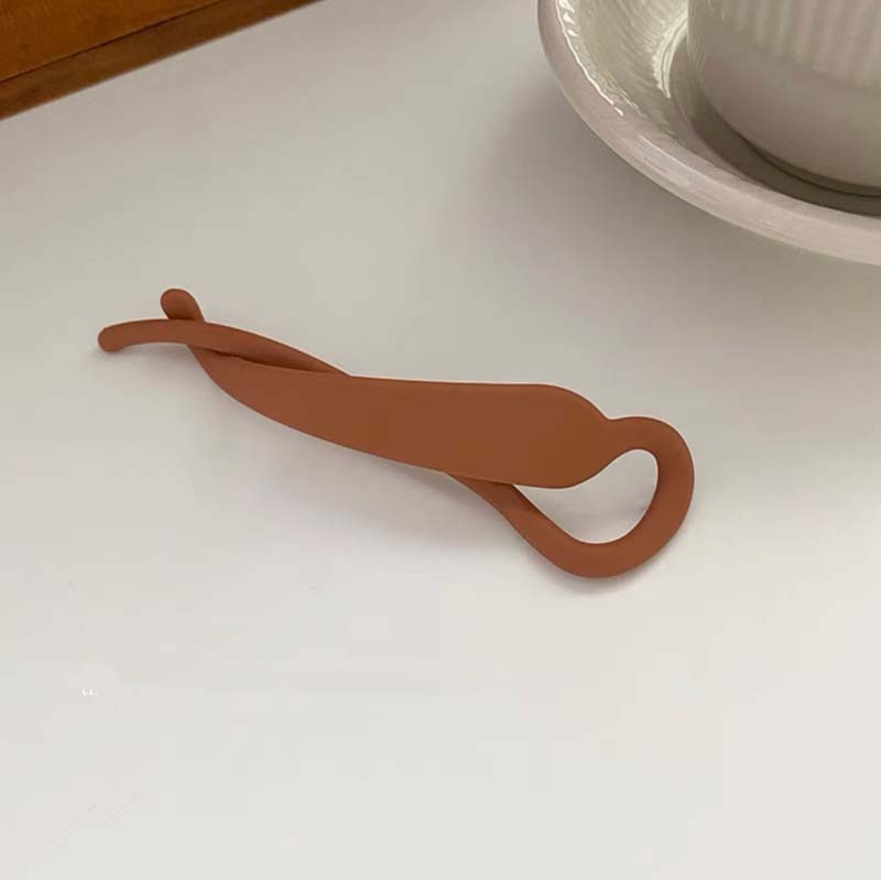 Frosted Matte Banana Clip Korean Simple Hair Clip Resin Acrylic Hairpin Ponytail Barrettes Hair Claw Casual All-match Headdress