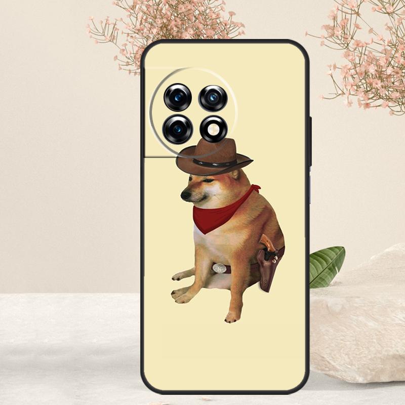 Funny Cheems Doge Case For OnePlus 15 R 13 13T 13R 12 12R 11 10T 8T 9 10 Pro Nord 5 CE 4 2 3 Lite N20 N30 Cover