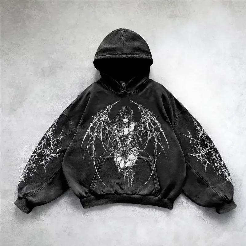 Unisex Oversized Hooded Sweatshirt With 3D Print Streetwear Long Sleeve Pullover Winter Casual Wear