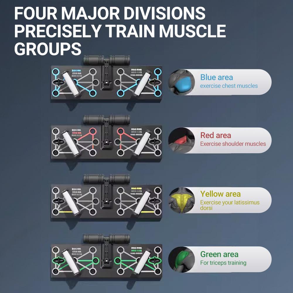 Push Up Board Echipament de gimnastică Portable Multifuncțional Pliabil Rafinare Abs Pectoral Exercițiu acasă Sport Plank Set de fitness