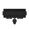 4 Gang Rocker Switch Box 12V/24V ON Off Switch QC3.0+PD 18W USB Charger for Boat Car RV Truck