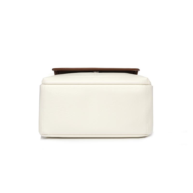 Commuter Backpack Large Capacity Women's Soft Leather Backpack