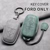 Styling Mouldings Sheepskin Car Key Cover Case for Ford Maverick Focus Edge Explorer Everest Fusion Mondeo Mustang Raptor Bronco