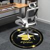 Golden Graduation Cap Chair Mat Luxury Home Decor, Office Carpet, Gift for Graduates, Suitable for Bedroom, Living Room, Various Rooms