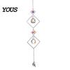 Wall Hanging Decor Colorful Crystal Suncatcher, Sun Catcher for Windows, Healing Glamorous Decoration Home, Crystals Prism Rainbow Maker,