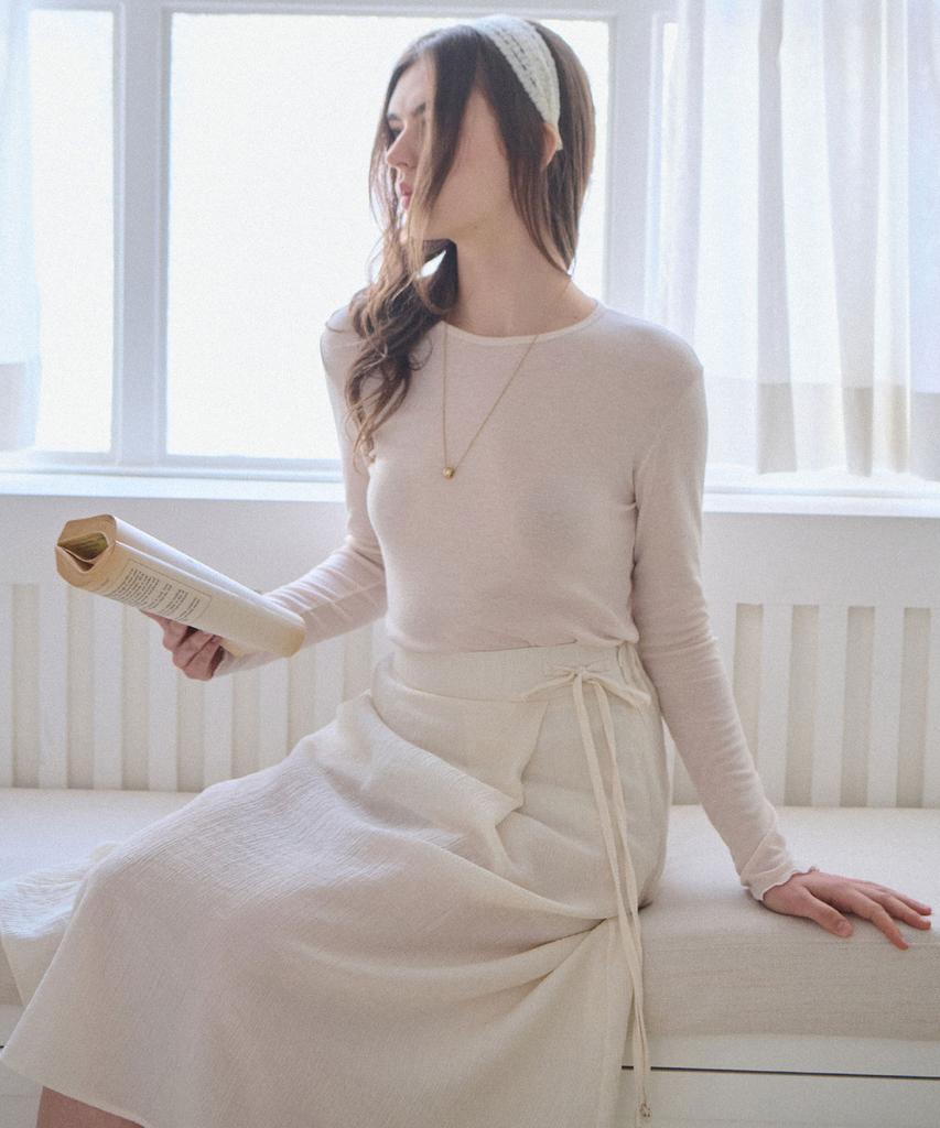 SLOWLOLLI Soft Wave Slim Tee_4 Colors