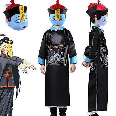 Jiangshi Cosplay Costume for Includes Hat with and Chinese Costume for Girls and Perfect for and Cultural Festivals of Size Be-Unique Kids, Halloween,