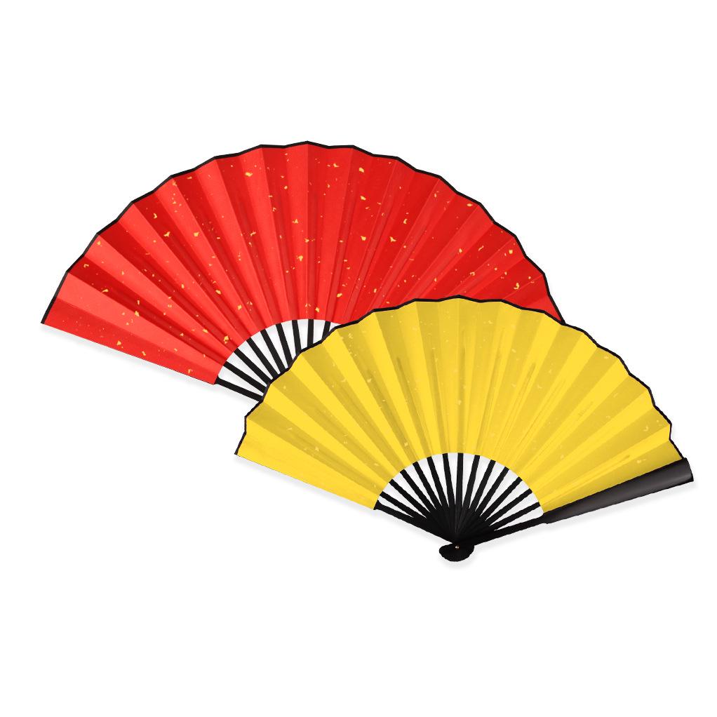 Silk Folding Fan: 8"-10" Waterproof, Tear-resistant, Calligraphy-Ready, Traditional Style