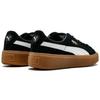 Puma Women Black Low Top Platform Sneakers Split Leather 363559-02