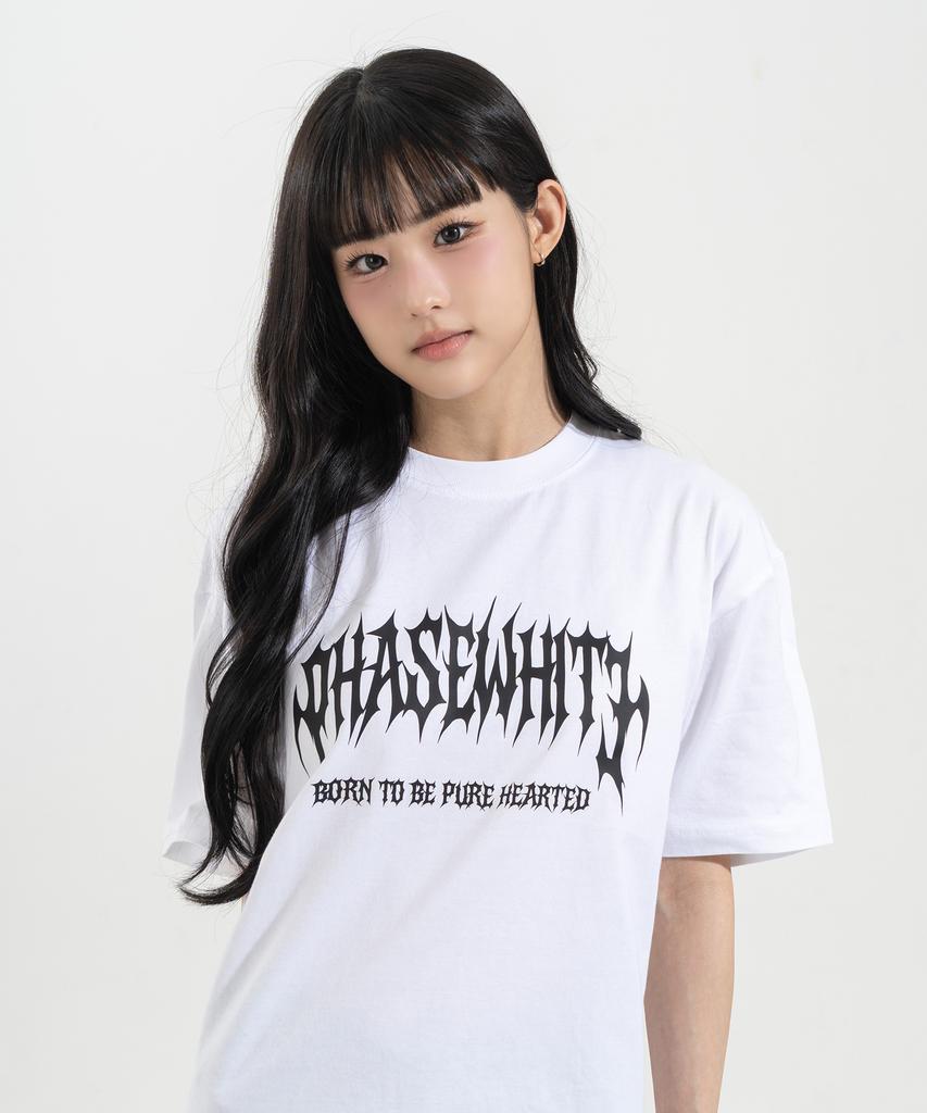 Peijeuhwaiteu [Phase_2] Metal Logo Tee_White / 8802026-St12