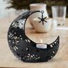 Eid Mubarak Candle Holder Half Moon Shaped Stand Iron Muslim Party Supplies Ramadan