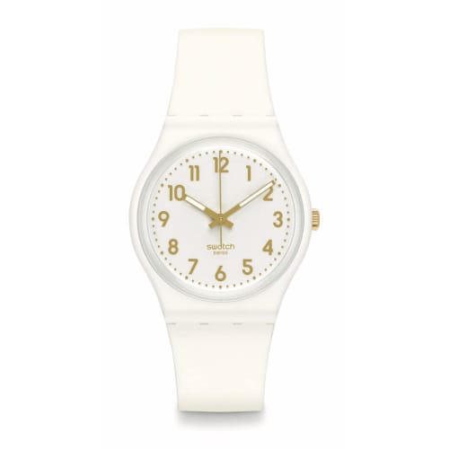 Swatch White Bishop Watch SO28W106-S14 White