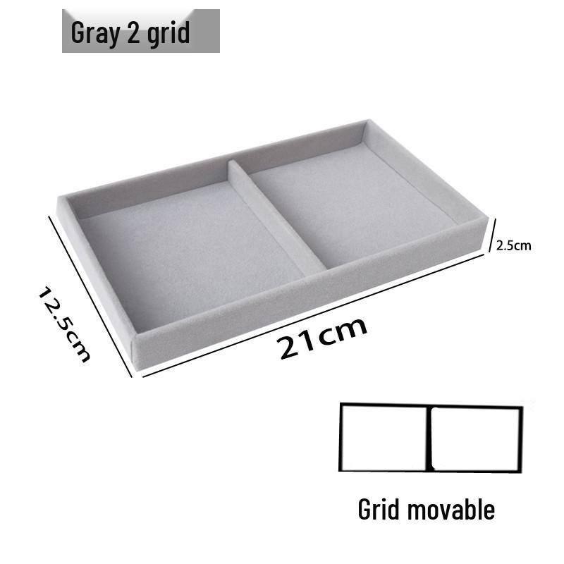 Samt-Schmuckschatulle für Ringe und Ohrringe - Staubdichte Aufbewahrungs- und Vitrinenschachtel