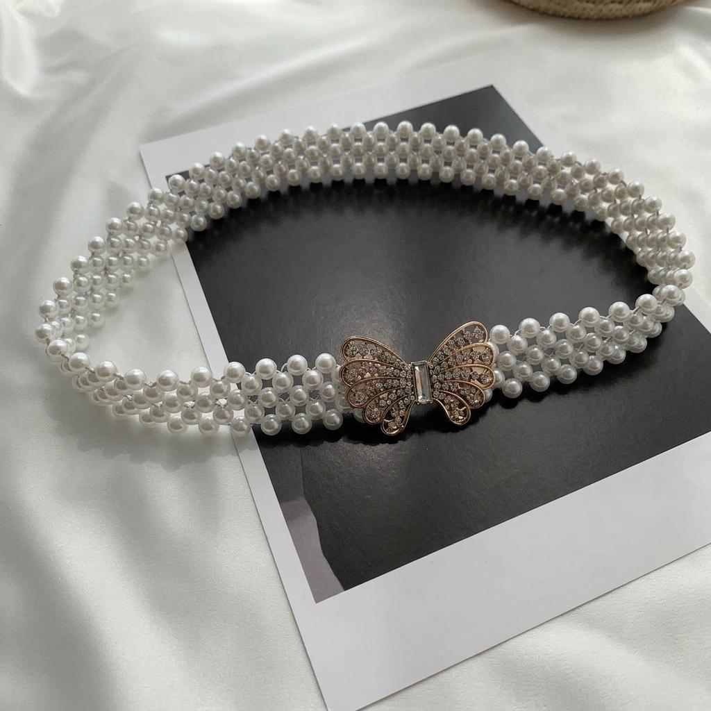 Elastic Waist Belt High-End Metal Waist Belt Multilayer Waist Chain Multilayer For Dresses Summer